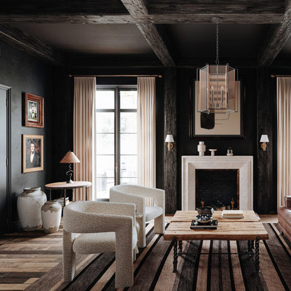 Zigzag Table Lamp with Rattan Shade – Unique Bedside or Desk Lamp for Living Room 7